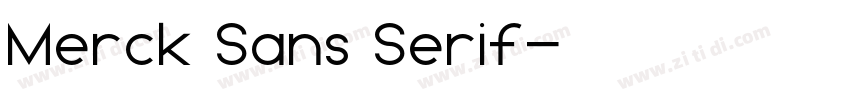 Merck Sans Serif字体转换